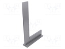 Square with hat; 200x130mm; Conform to: DIN 875/1