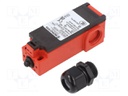 Sensor: limit switch; IP65; Mat: plastic; Head: plunger; -25÷50°C