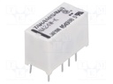 Relay: electromagnetic; DPDT; Ucoil: 24VDC; 0.5A/125VAC; 1A/30VDC