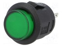 Switch: push-button; Pos: 2; SPST-NO; 1.5A/250VAC; green; green
