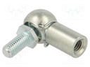 Mounting element for gas spring; Mat: zinc plated steel; 13mm