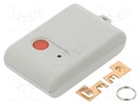 Enclosure: for remote controller; ABS; grey; Number of buttons: 1