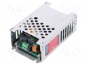 Power supply: switched-mode; modular; 40W; 24VDC; 5VDC; 1.67A; 4A