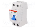 RCD breaker; Inom: 16A; Ires: 10mA; Max surge current: 5000A; 400V