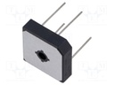 Bridge rectifier: single-phase; Urmax: 1kV; If: 25A; Ifsm: 400A