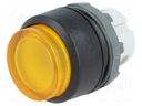 Switch: push-button; Stabl.pos: 2; 22mm; yellow; Illumin: MLB-1