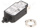 Circuit breaker; Urated: 240VAC; 48VDC; 3.5A; SPST; Poles: 1; screw