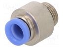 Push-in fitting; straight; G 1/8"; -0.95÷10bar; 6mm