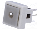 Switch: keypad; Pos: 2; SPST-NO; 0.05A/12VDC; white; Illumin: LED