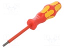 Screwdriver; insulated; Allen hex key; HEX 4mm; 1kVAC