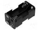 Holder; Leads: 6F22 type; Size: AA,R6; Batt.no: 4; Colour: black