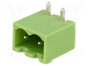 Pluggable terminal block; Contacts ph: 5mm; ways: 2; angled 90°