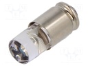 LED lamp; blue; S5,7s; 12VDC; No.of diodes: 1; -30÷75°C; 5mm