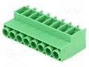 PCB terminal block; angled 90°; 6.35mm; ways: 8; on PCBs; 0.2÷4mm2