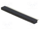 Socket; pin strips; female; PIN: 32; straight; 1.27mm; THT; 1x32