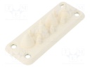 Multigate grommet; white; Holes no: 10; -40÷100°C; UL94V-0; IP55