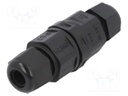 Coupler; Connector: AC supply; 5A; IP67; 250V; screw terminal