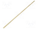 Earthing strip; copper; W: 15mm; L: 1000mm; for enclosures; D: 3mm