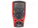 Digital multimeter; LCD,with a backlit; VAC: 2/20/200/750V; 20H