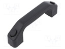 Handle; Mat: polyamide; black; H: 56.5mm; L: 100mm; W: 22.7mm