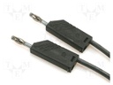 Test lead; silicone; 1.5m; black; 16A; 60VDC; Max contact res: 20mΩ