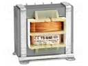 Transformer: mains; 6VA; 230VAC; 15.5V; 0.3A; Leads: for PCB; IP00