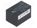 Converter: AC/DC; 1W; Uout: 12VDC; Iout: 83mA; 68%; Mounting: PCB