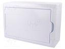 Enclosure: for modular components; IP40; white; No.of mod: 12