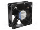 Fan: EC; axial; 230VAC; 119x119x38mm; 147m3/h; 36dBA; ball bearing