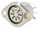 Socket; DIN; female; PIN: 7; Layout: 270°; soldering; 34V; 2A; 10mΩ