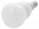 LED lamp; warm white; E14; 230VAC; 470lm; 5.5W; 2700K; CRImin: 80