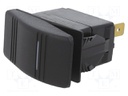 ROCKER; SPST; Pos: 2; OFF-ON; 20A/14VDC; black; IP56; LED; Body: black