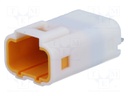 Socket; wire-board; male; JWPF; 2mm; PIN: 4; THT; 100V; 3A; -40÷85°C