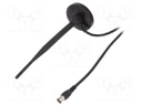 Antenna; DAB,DVB-T; 7dBi; Mounting: magnet; 75Ω; male,IEC; -30÷85°C