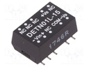 Converter: DC/DC; 1W; Uin: 4.5÷5.5V; Uout: 15VDC; Uout2: -15VDC; SMD