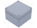 Enclosure: multipurpose; X: 120mm; Y: 122mm; Z: 80mm; GA; aluminium