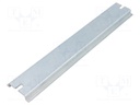 DIN rail; steel; W: 35mm; L: 196mm; ZP21014060; Plating: zinc