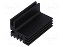 Heatsink: extruded; TO220; black; L: 50mm; W: 30mm; H: 28mm; 8K/W