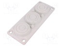 Multigate grommet; TPE (thermoplastic elastomer); light grey