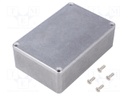 Enclosure: multipurpose; X: 77mm; Y: 116mm; Z: 38mm; 1590; aluminium