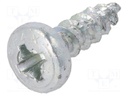 Screw; SPAX®; 5x16; Head: cheese head; Pozidriv; steel; zinc; BN: 615