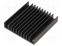 Heatsink: extruded; grilled; TO218,TO220; black; L: 61mm; W: 57.9mm