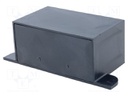Enclosure: with panel; X: 88mm; Y: 38mm; Z: 28mm; ABS; black