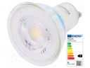 LED lamp; warm white; GU10; 230VAC; 355lm; 4.6W; 36°; 2700K