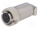 Plug; Connector: circular; RM; female; PIN: 3; bayonet; 5A; 500V; 8mm