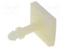 PCB distance; polyamide; L: 12.7mm; self-adhesive; Colour: natural