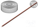 Wire; stranded; Cu; 2x0,14mm2; PVC; red,brown; 250V; -5÷85°C; 5m