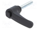 Lever; adjustable; Thread len: 40mm; Lever length: 44mm; -30÷130°C