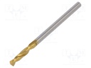 Drill bit; for metal; Ø: 2.5mm; L: 43mm; HSS-CO; film,separately