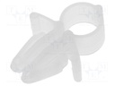 Snap handle; polyamide; natural; Mounting hole: Ø5.5mm